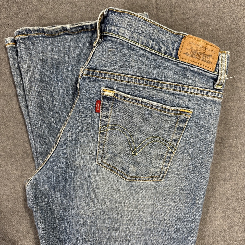 Levis 515‎ Bootcut Jeans Womens 29 Blue Medium Wash Mid Rise Stretch Denim